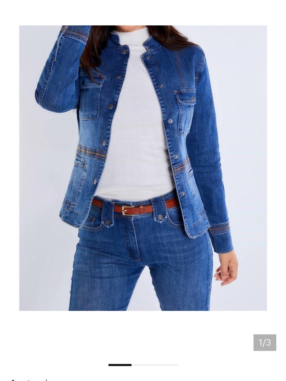 ANATOMIE frida jacket in true denim